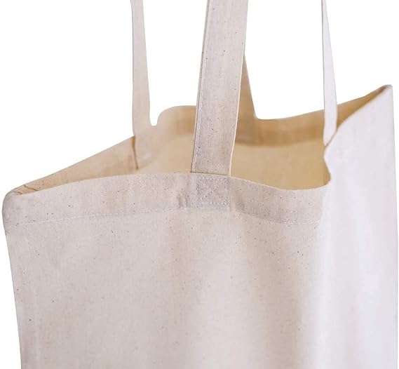 Photo of a tote canvas bag's handle.