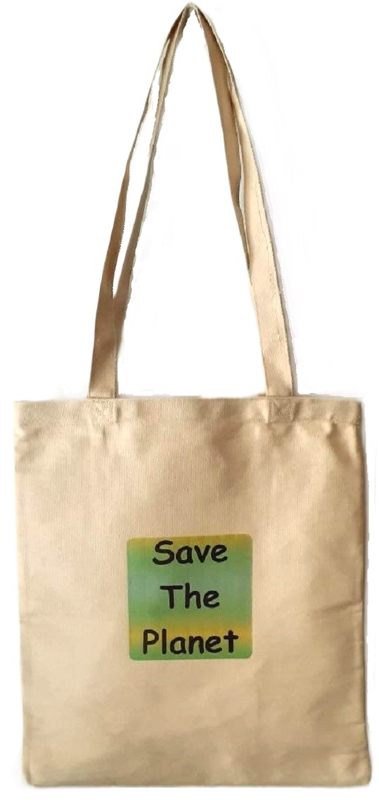 Save the Planet canvas tote bag from totebags2go.com